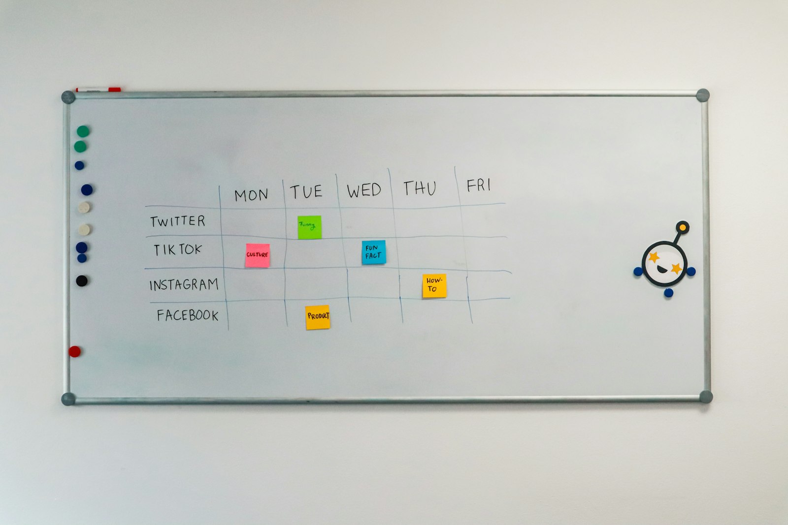 Business owner filling in an action plan template with weekly tasks and owners